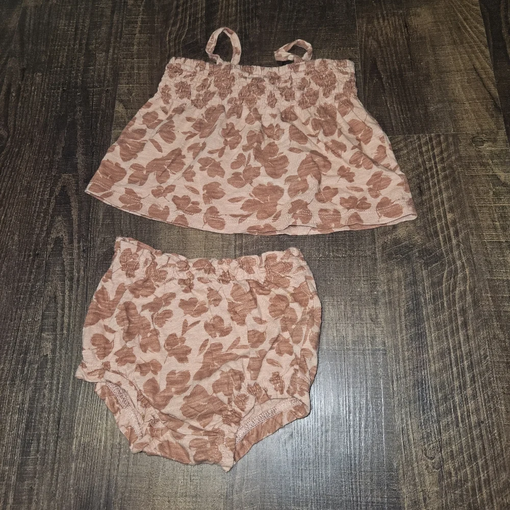 Baby Gap Smocked Two Piece Outfit